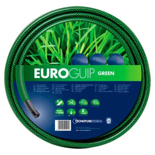 HOSE 15M 1/2’’ EUROGUIP GREEN - Маркучи напояване<<<Напояване<<<Градина<<<Praktiker&&&Маркучи<<<Поливане / Напояване
