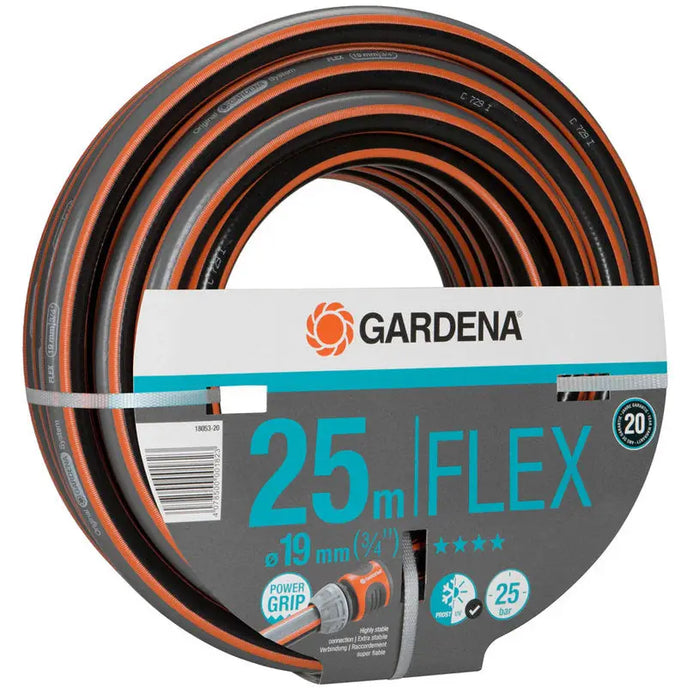 HOSE 25M 3/4’’ FLEX GARDENA 18053-20 - Маркучи напояване<<<Напояване<<<Градина<<<Praktiker&&&Маркучи<<<Поливане