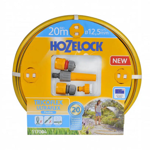 HOSE SET 20M 1/2’’ TRICOFLEX ULTRAFLEX HOZELOCK 117004 - Маркучи напояване<<<Напояване<<<Градина<<<Praktiker
