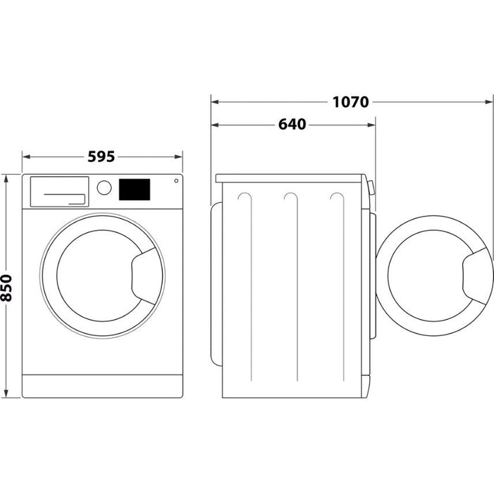 HOTPOINT AQ104D497SD EU/B N washing machine - Freestanding washing machinesAGD-PRW<<<Home Appliance