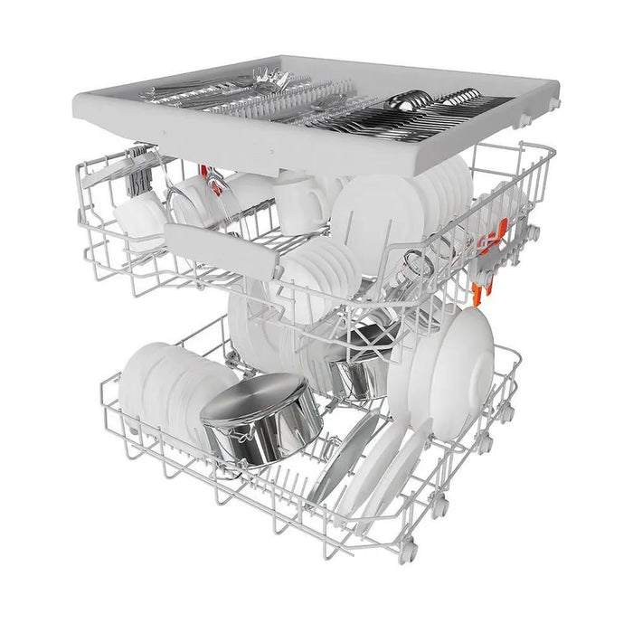 Built-in dishwasher Hotpoint-Ariston HA4IFD14B, 14 place settings, D