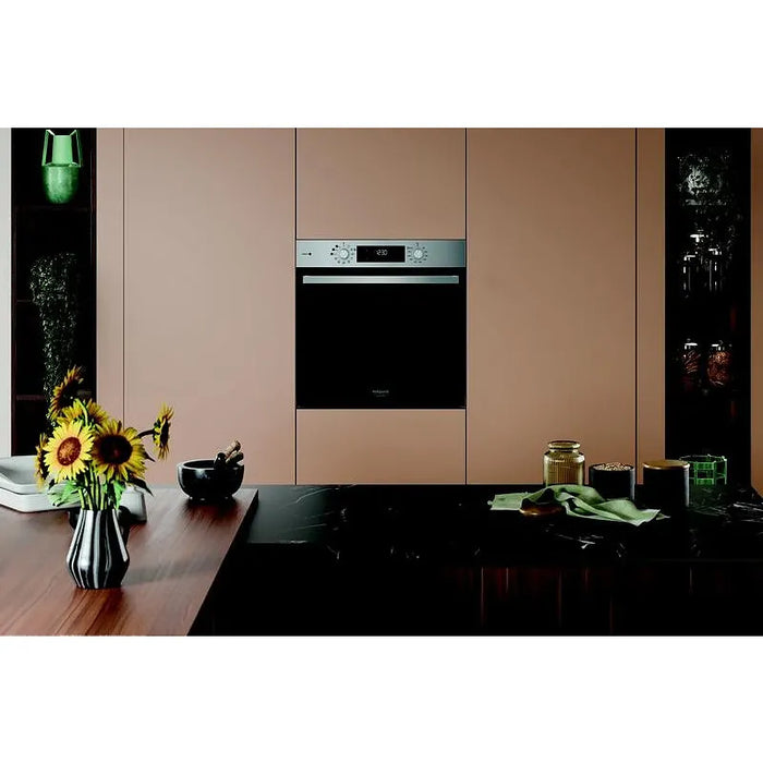 Built-in oven Hotpoint-Ariston HAO 3K58HSU1 X. , 71 , Hydrolitic , Push buttons , A+