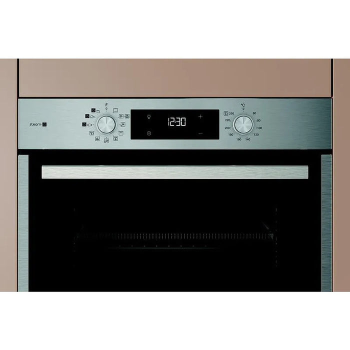 Built-in oven Hotpoint-Ariston HAO 458HSU1F X. , 71 , Push buttons , A+ , Water cleaning