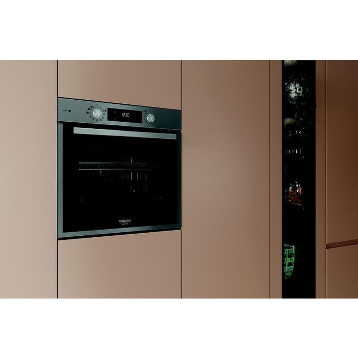 Built-in oven Hotpoint-Ariston HAO 478PSU1F X , 71 , Push buttons , A++ , Pyrolysis