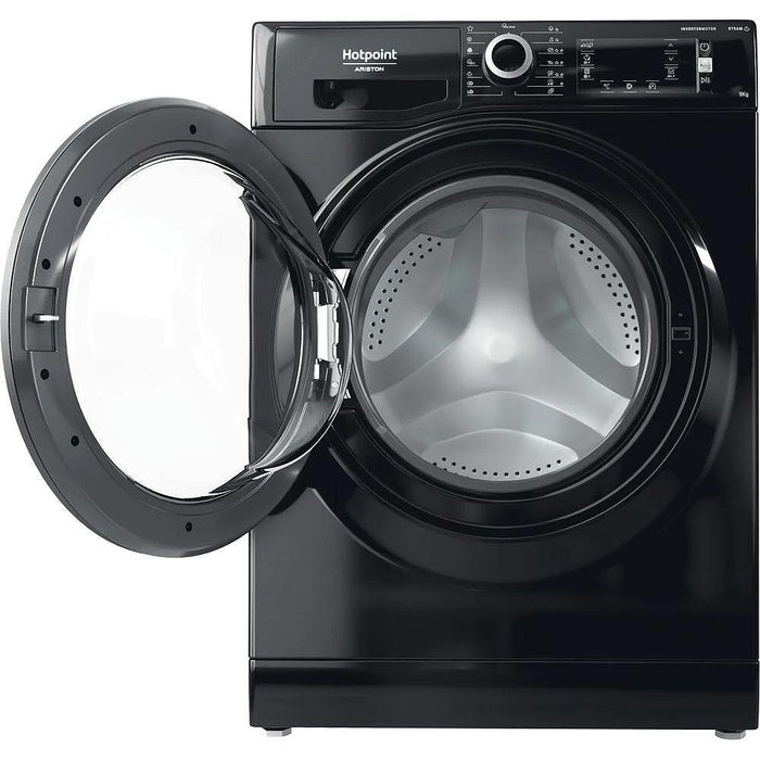 Washing machine Hotpoint-Ariston NLCD 948 BS A EU , 1400 rpm, 9.00 kg, A , Black