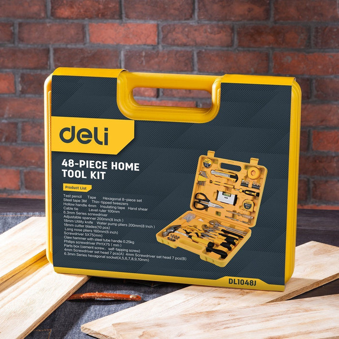 Household Tool Set 48 pcs Deli Tools EDL1048J - Toolkits<<<Tools<<<InnproXML
