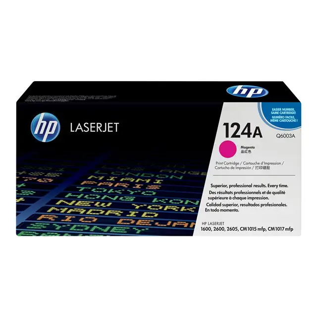 HP 124A original Colour LaserJet Toner cartridge Q6003A magenta standard capacity 2.000 pages 1-pack