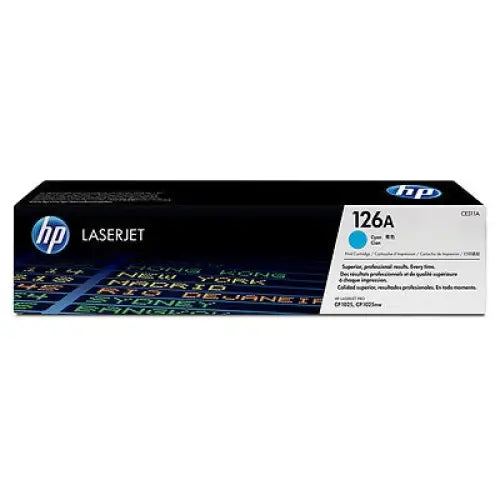 HP 126A Cyan LaserJet Toner Cartridge - LaserJet Consumables<<<HP консумативи<<<HP<<<PolyComp&&&Тонери<<<Консумативи