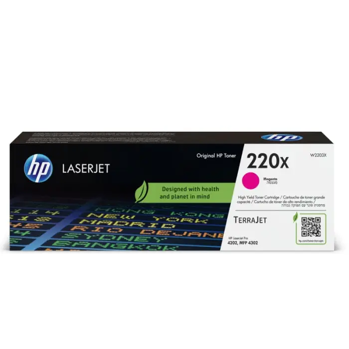 HP 220X Original Magenta LaserJet Toner Cartridge - LaserJet Consumables<<<HP