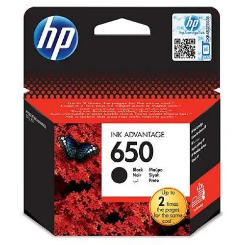 HP 650 ink cartridge CZ101AE Black 360 hp. - InkJet Consumables<<<HP консумативи<<<HP<<<PolyComp&&&Касети за струйни