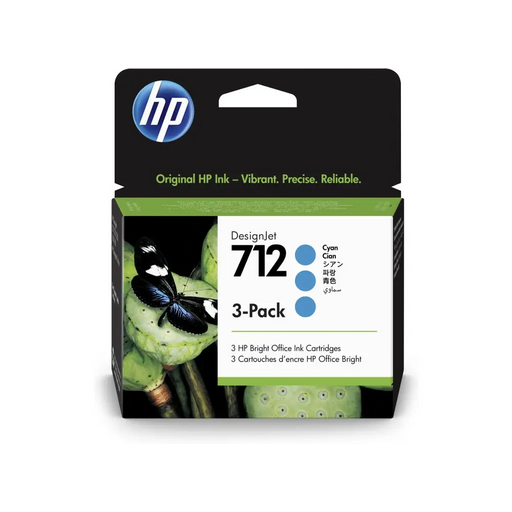 HP 712 Cyan Ink Cartridge 3-Pack - DesignJet Consumables<<<HP консумативи<<<HP<<<PolyComp&&&LFP мастила и LFP мастилени