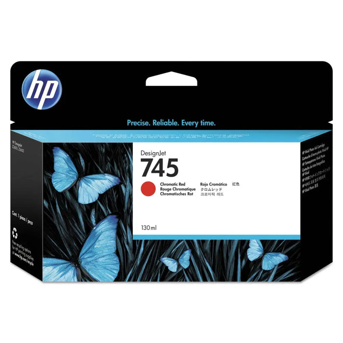 HP 745 original Ink cartridge F9K00A Chromatic Red 130 ml - LFP мастила и LFP мастилени глави<<<Консумативи - голям
