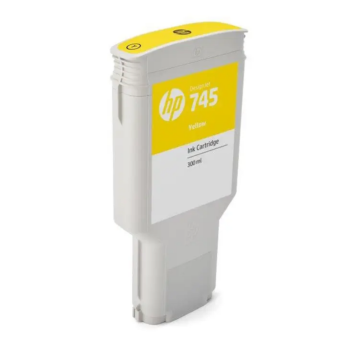 HP 745 original Ink cartridge F9K02A Yellow 300 ml - LFP мастила и LFP мастилени глави<<<Консумативи - голям формат