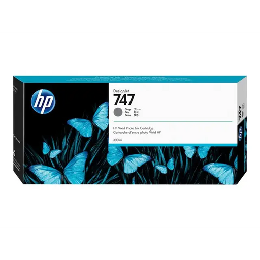 HP 747 300-ml Gray Ink Cartridge - LFP мастила и LFP мастилени глави<<<Консумативи - голям формат принтер (LFP)<<<Печат