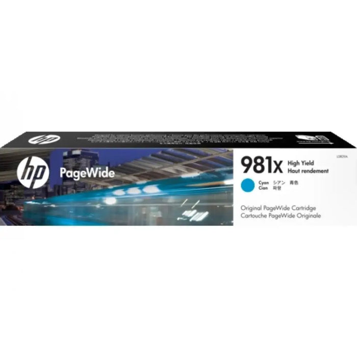 HP 981X original High Yield Cyan PageWide Cartridge L0R09A - Мастила и Мастилени глави<<<Консумативи - Мастила<<<Печат