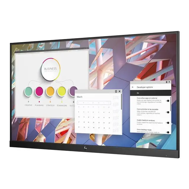 HP E-Display E24 G4 23.8inch IPS FHD 1920x1080 16:9 Display Port HDMI VGA 5xUSB Without Cable 3YW - Бизнес