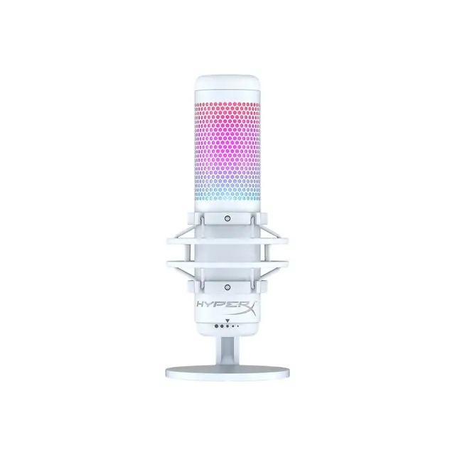 HP HyperX QuadCast S Microphone Stereo Omnidirectional Cardioid Bidirectional modes compatible PC Playstion and Mac