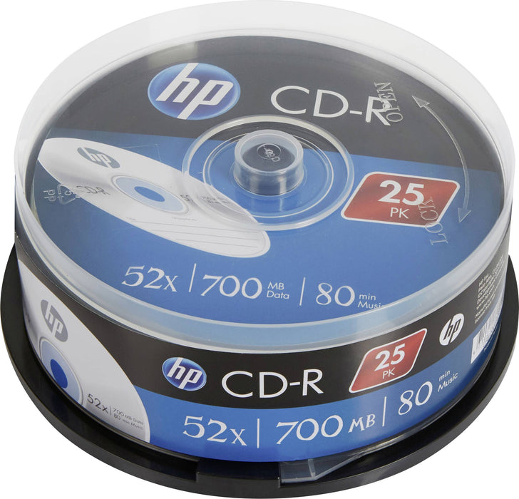 CD-R HP 700Mb. 25 pieces per spindle
