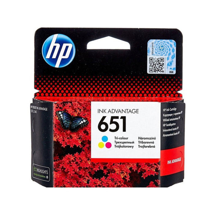HP 651 original Ink cartridge C2P11AE BHK Tri-color