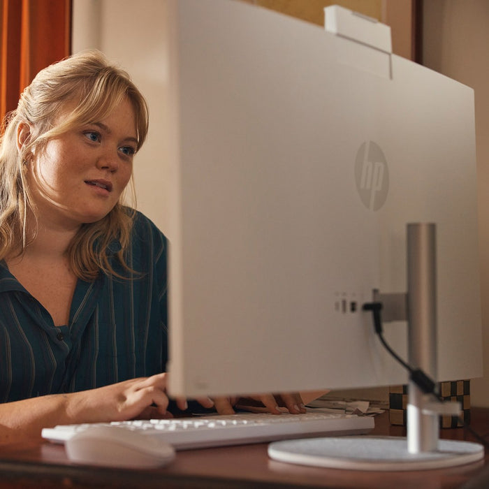 HP 27-cr0222nw AMD Ryzen™ 7 7730U 68.6 cm (27") 1920 x 1080 px All-in-One PC 16 GB DDR4-SDRAM 512 GB SSD Windows 11 Home Wi-Fi 6 (802.11ax) White