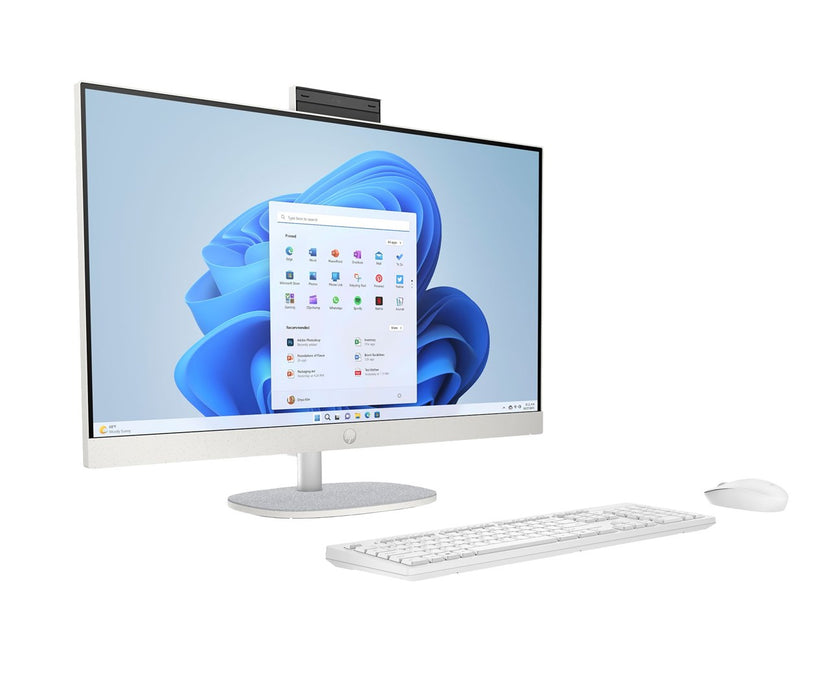 HP 27-cr0232nw AMD Ryzen™ 5 7520U 68.6 cm (27") 1920 x 1080 px All-in-One PC 16 GB LPDDR5-SDRAM 512 GB SSD Windows 11 Home Wi-Fi 6 (802.11ax) White