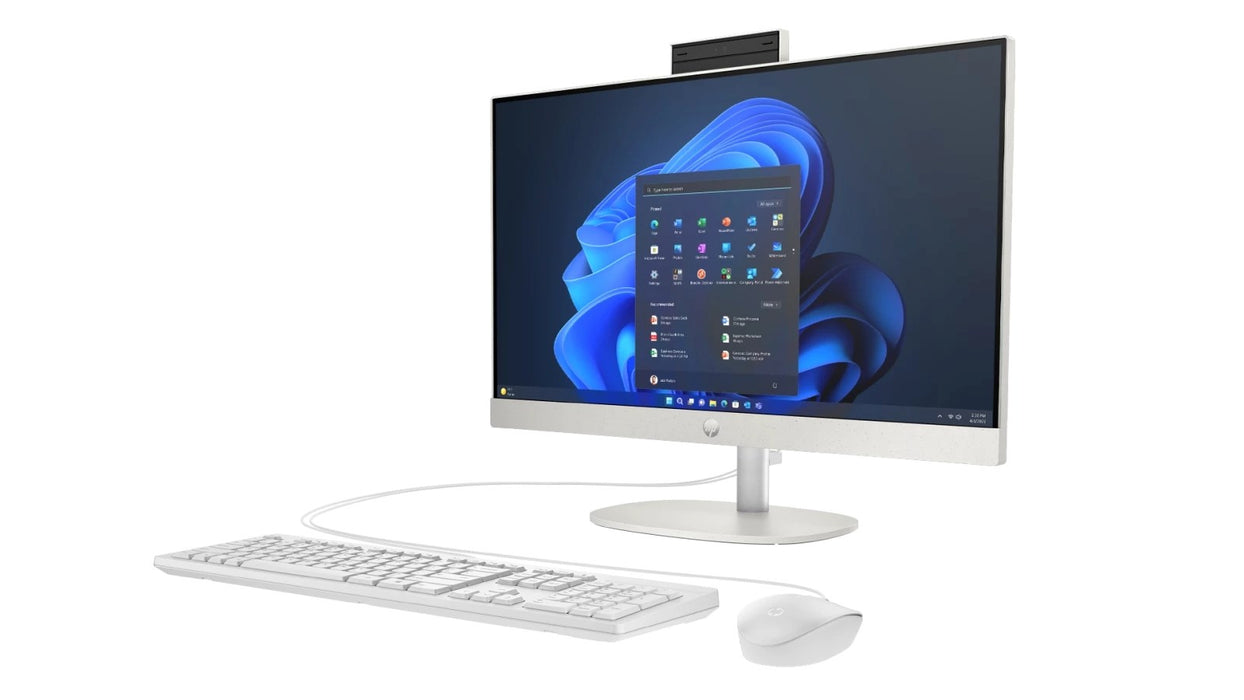 HP ProOne 240 G10 Desktop PC Intel Core Ultra 7 155U 60.5 cm (23.8") 1920 x 1280 px All-in-One PC 16 GB DDR5-SDRAM 512 GB SSD Windows 11 Pro Wi-Fi 6 (802.11ax) White