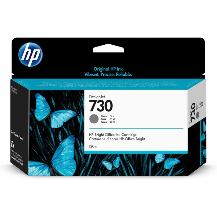 HP 730 130 ml Gray Ink Cartridge T1600 / T2600 / T1700
