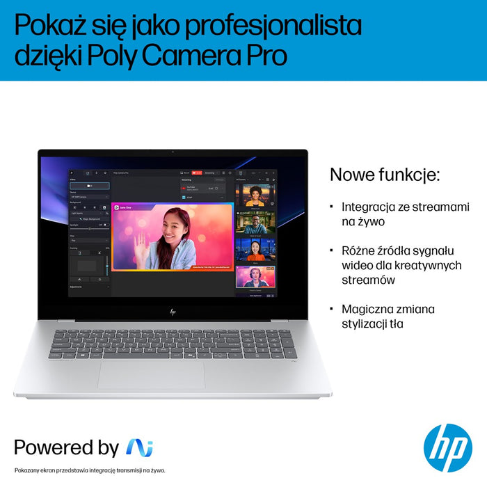 HP OmniBook 7 Next Gen AI 17-DC0073CL Copilot+ PC Intel Core Ultra 7 258V Laptop 43.9 cm (17.3") Full HD touchscreen 32 GB LPDDR5x-SDRAM 1 TB SSD NVIDIA GeForce RTX 4050 Wi-Fi 6E (802.11ax) Windows 11 Home Silver New Repack/Repacked