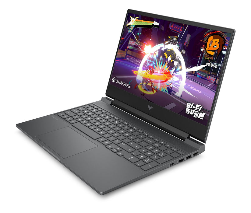 HP Victus Gaming 15-fb3231nw AMD Ryzen™ 7 7445H Laptop 39.6 cm (15.6") Full HD Display 16 GB DDR5 SDRAM 512 GB SSD NVIDIA GeForce RTX 4050 Wi-Fi 6E (802.11ax) Windows 11 Home Black