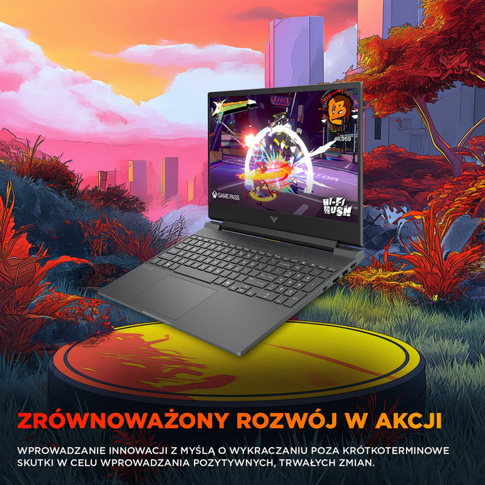 HP Victus Gaming 15-fb3231nw AMD Ryzen™ 7 7445H Laptop 39.6 cm (15.6") Full HD Display 16 GB DDR5 SDRAM 512 GB SSD NVIDIA GeForce RTX 4050 Wi-Fi 6E (802.11ax) Windows 11 Home Black