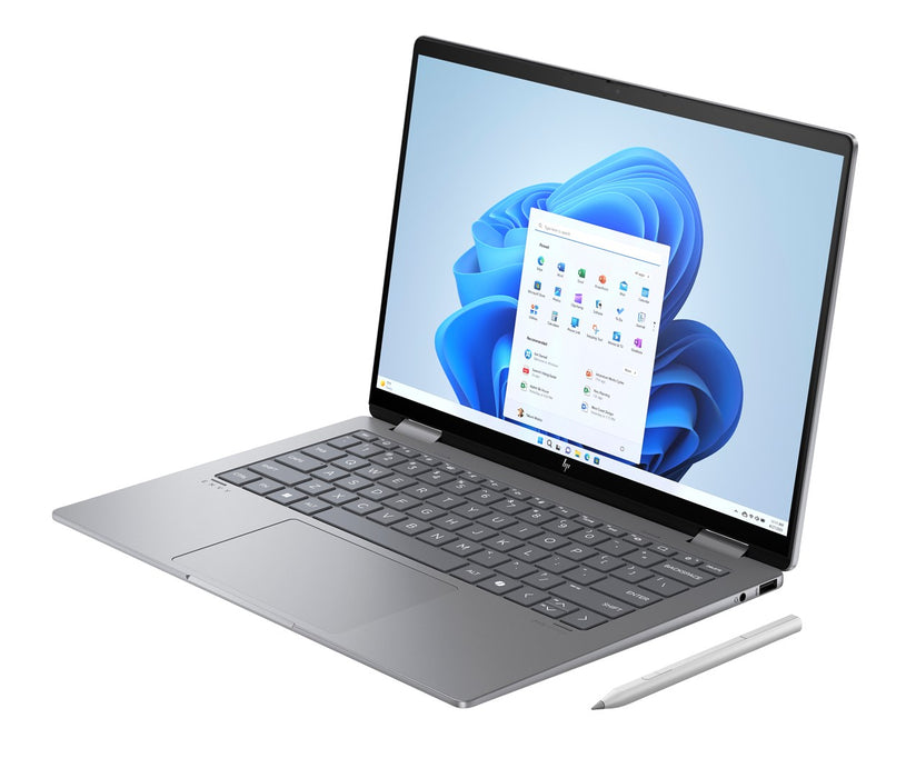 HP ENVY x360 14-fa0016nw AMD Ryzen™ 7 8840HS 2-in-1 Laptop 35.6 cm (14") 2K Touchscreen 16 GB LPDDR5 SDRAM 512 GB SSD Wi-Fi 7 (802.11be) Windows 11 Home AI PC Silver