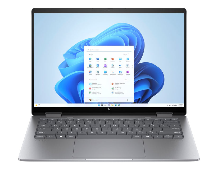 HP ENVY x360 14-fa0016nw AMD Ryzen™ 7 8840HS 2-in-1 Laptop 35.6 cm (14") 2K Touchscreen 16 GB LPDDR5 SDRAM 512 GB SSD Wi-Fi 7 (802.11be) Windows 11 Home AI PC Silver