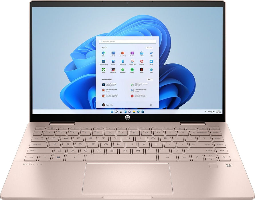 HP Pavilion x360 14-ek2000ny Core i5 120U 14" FHD Touch IPS 60Hz 300 nits 16GB DDR4 512GB SSD 5MP camera 43Wh Win11 Pale Golden Rose 2-year warranty