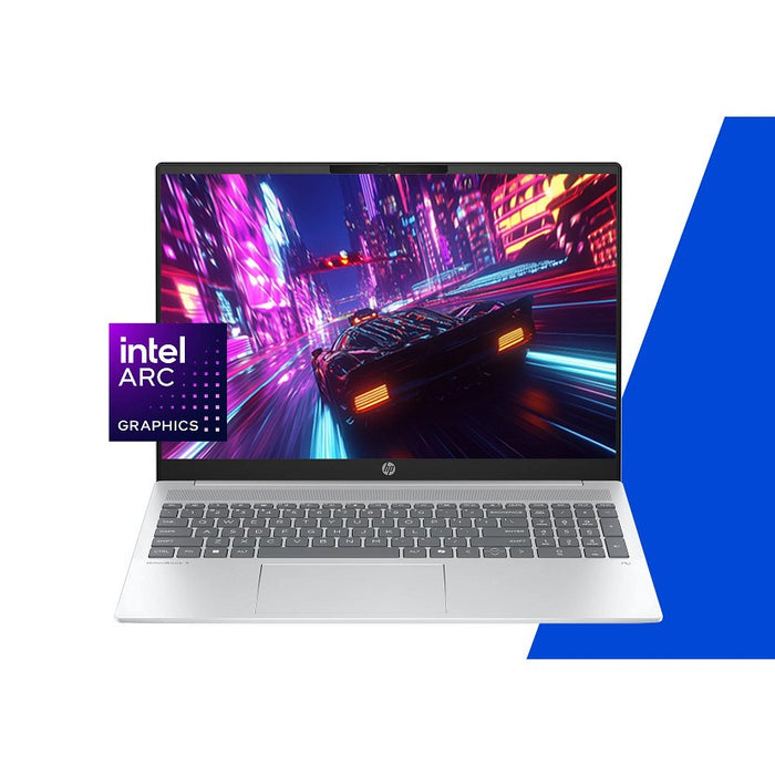 HP OmniBook 5 AI 16-af1072nw Intel Core Ultra 5 225U Laptop 40.6 cm (16") 2K 16 GB LPDDR5x-SDRAM 512 GB SSD Wi-Fi 6E (802.11ax) FreeDOS AI PC Silver