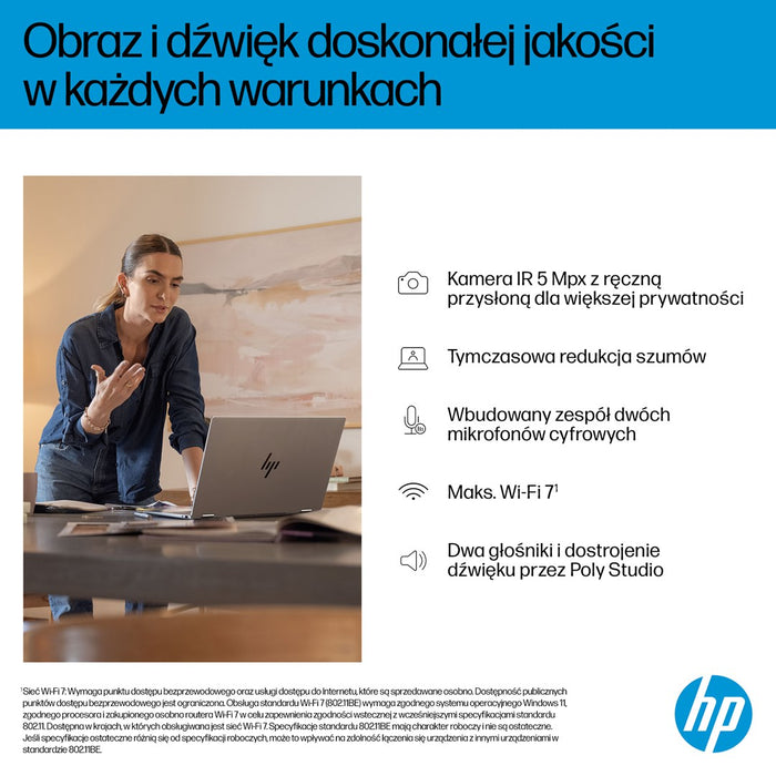 HP OmniBook X Flip 16-as0003nw Ultra 7 258V 16.0"3K Touch OLED IPS 120Hz 300nits AG 32GB LPDDR5X SSD1TB Arc 140V Cam 5MPx + IR  68Wh Win11 Glacier Silver 2Y