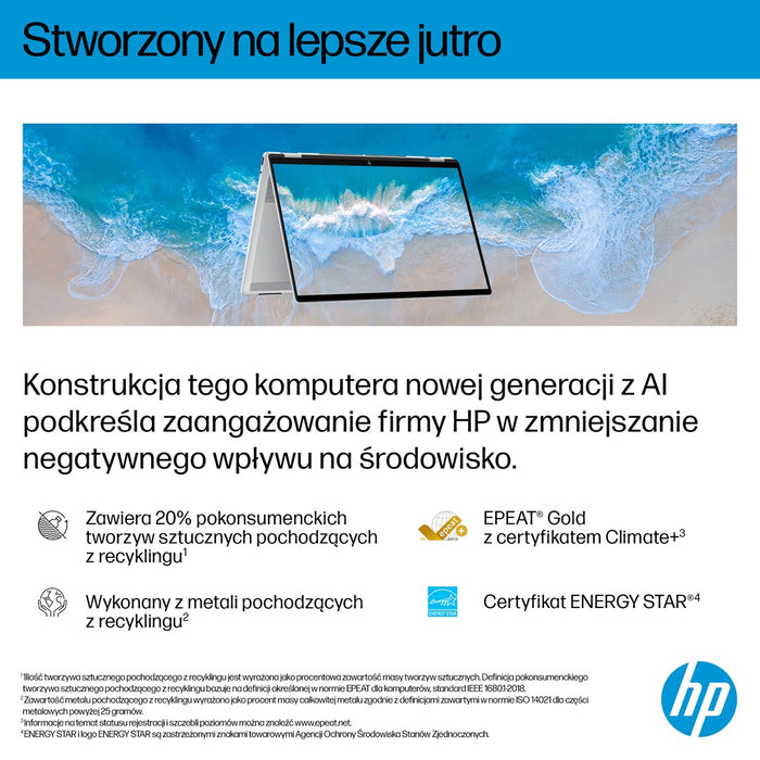 HP OmniBook X Flip 16-as0003nw Ultra 7 258V 16.0"3K Touch OLED IPS 120Hz 300nits AG 32GB LPDDR5X SSD1TB Arc 140V Cam 5MPx + IR  68Wh Win11 Glacier Silver 2Y