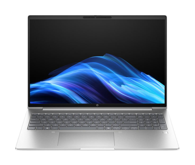 HP ProBook 4 G1i AI, Intel Core Ultra 7 255U laptop, 16" WUXGA, 16 GB DDR5-SDRAM, 512 GB SSD, Wi-Fi 6E (802.11ax), Windows 11 Pro, AI PC, silver