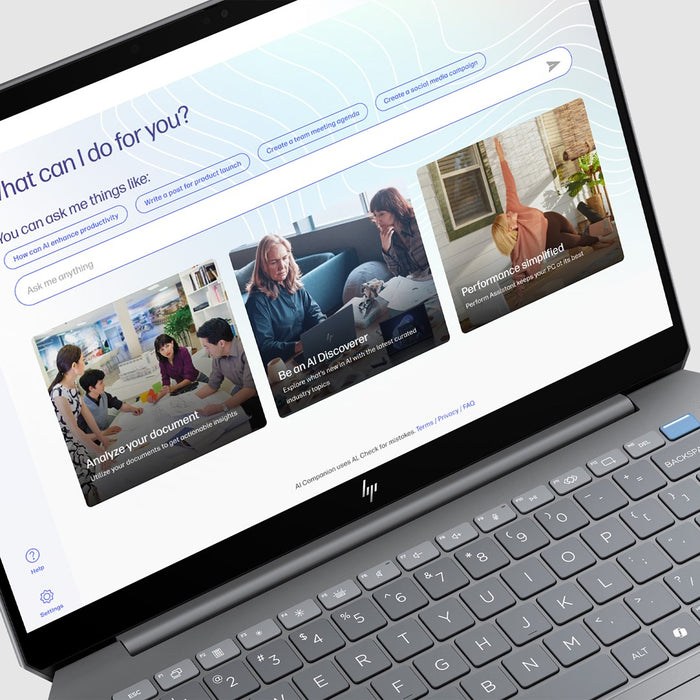 HP OmniBook Ultra 14-fd0003nn AMD Ryzen AI 9 365, Copilot+ PC laptop, 35.6 cm (14"), 2.2K touchscreen, 16 GB LPDDR5x-SDRAM, SSD, Wi-Fi 7 (802.11be), Windows 11 Home, Silver