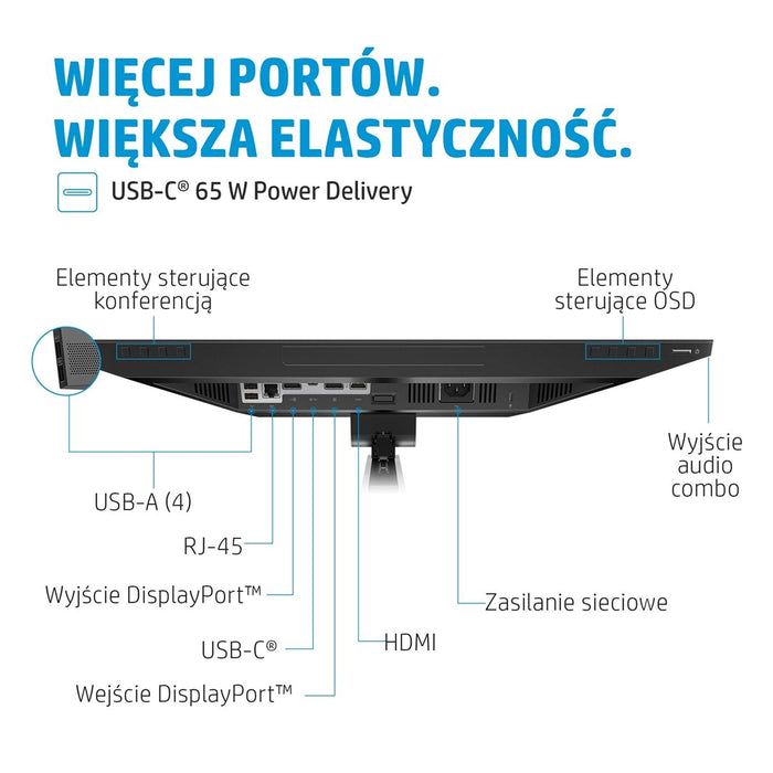 HP E24m G4 FHD USB-C Conferencing Monitor