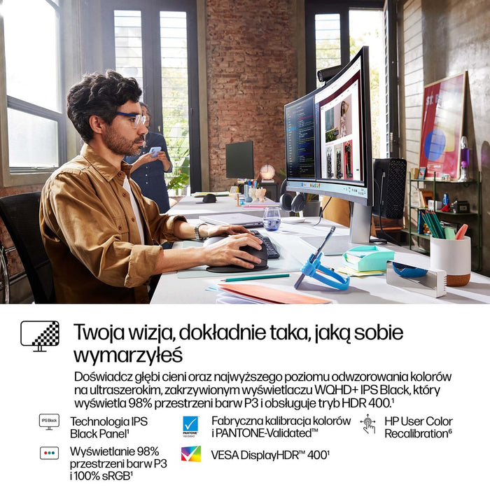 HP Series 7 Pro 37.5 inch WQHD+ Thunderbolt 4 Monitor - 738pu