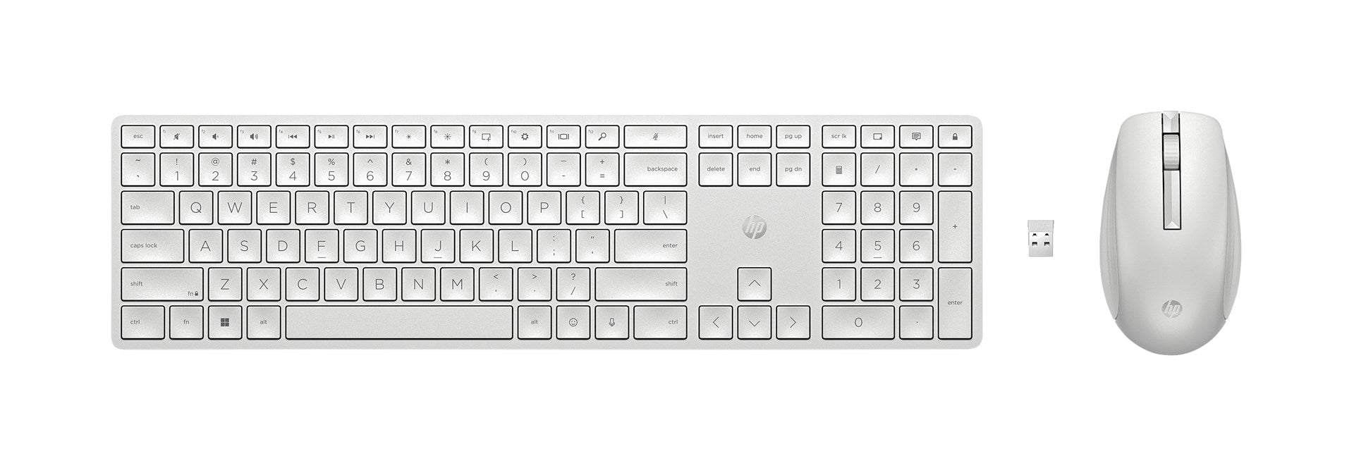 HP 650 Wireless Keyboard and Mouse Combo WHT EURO