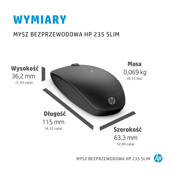 HP 235 Slim Wireless B Mouse WW SmartBuy