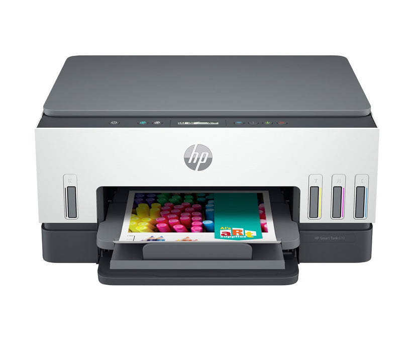 HP Smart Tank 670 All-in-One A4 Color Dual-band WiFi Print Scan Copy Inkjet 12/7ppm