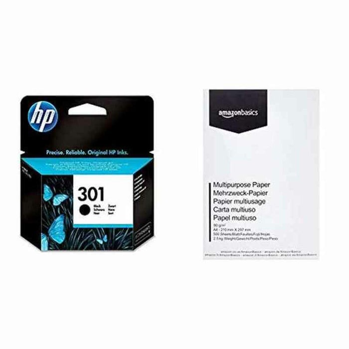 HP 301 original Ink cartridge CH561EE UUS black standard capacity 3ml 190 pages 1-pack