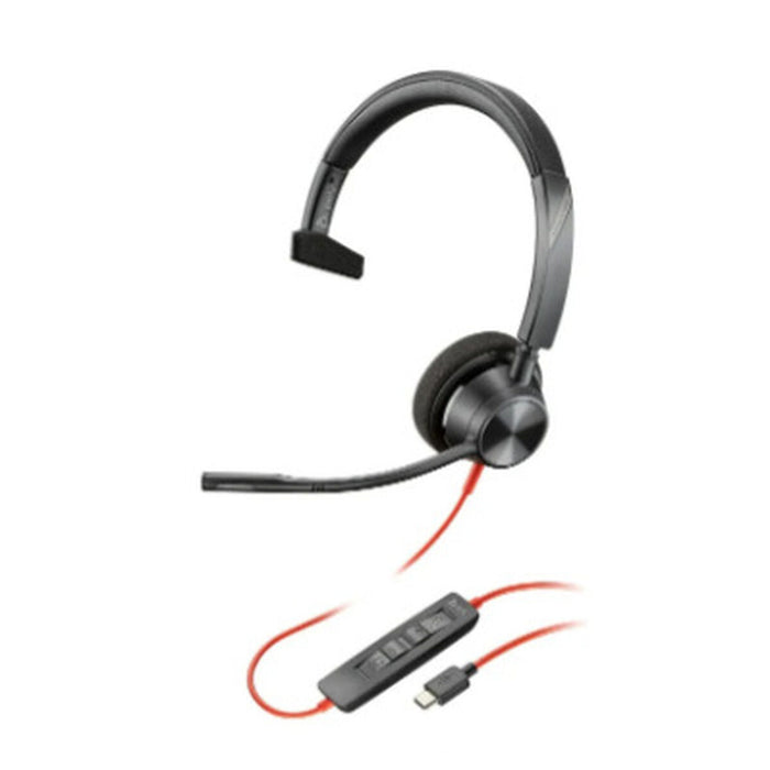 HP Poly Blackwire 3310 Monaural USB-C Headset +USB-C/A Adapter