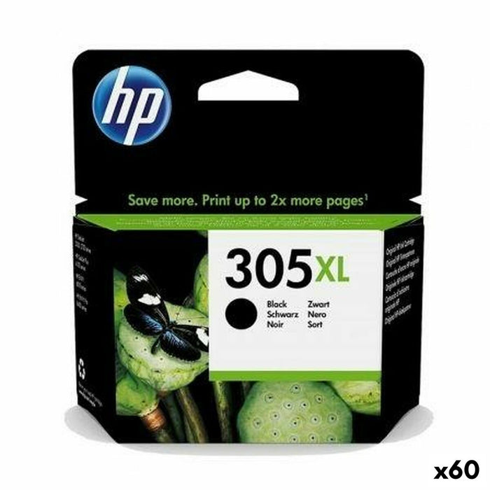 Original Ink Cartridge HP 305XL Black (60 Units)