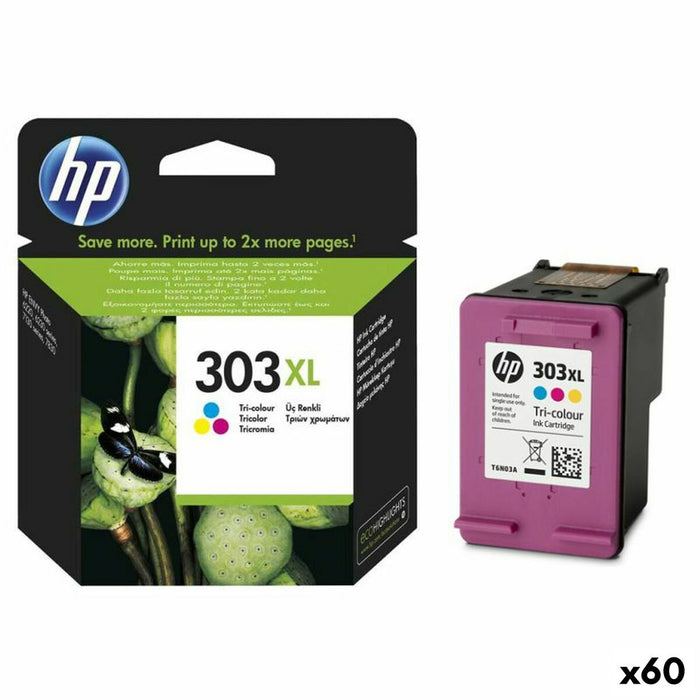 Original Ink Cartridge HP 303XL Tricolour (60 Units)