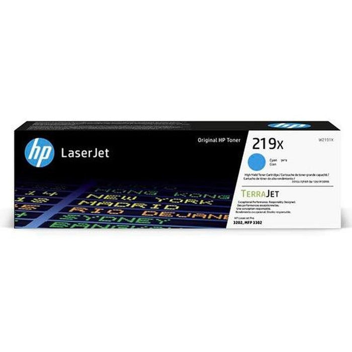 HP 219X High Yield Cyan Original LaserJet Toner Cartridge
