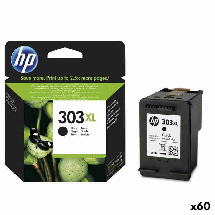 Original Ink Cartridge HP Nº 303XL Black (60 Units)