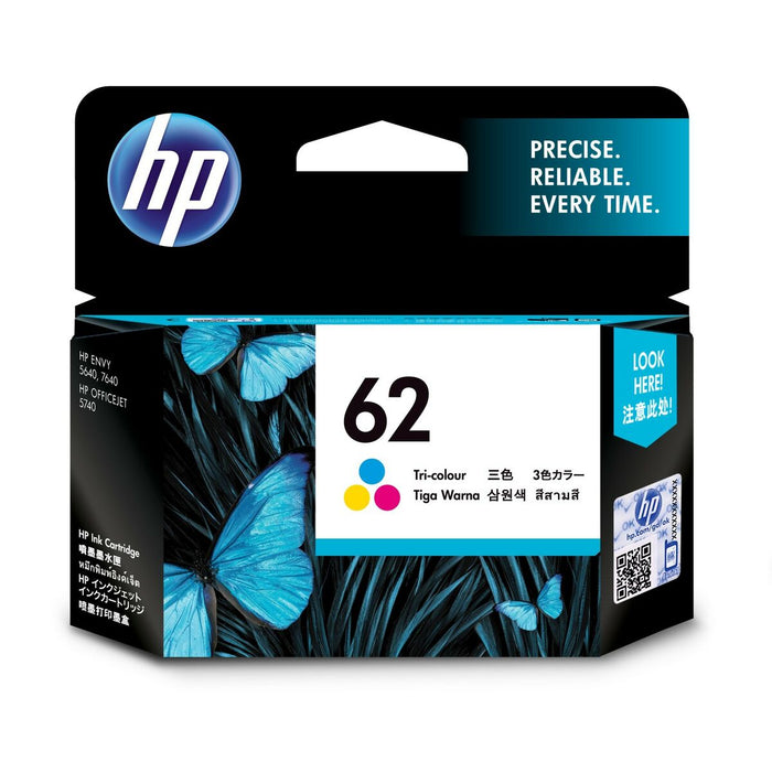 Original Ink Cartridge HP ENVY 5640 - Nº62 Tricolour (60 Units)